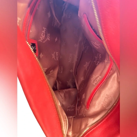 MCM | Coral Visetos Leather Bag - Picture 11 of 15